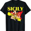 New Limited Vintage Sicily Sicilian Flag Pride T Shirt
