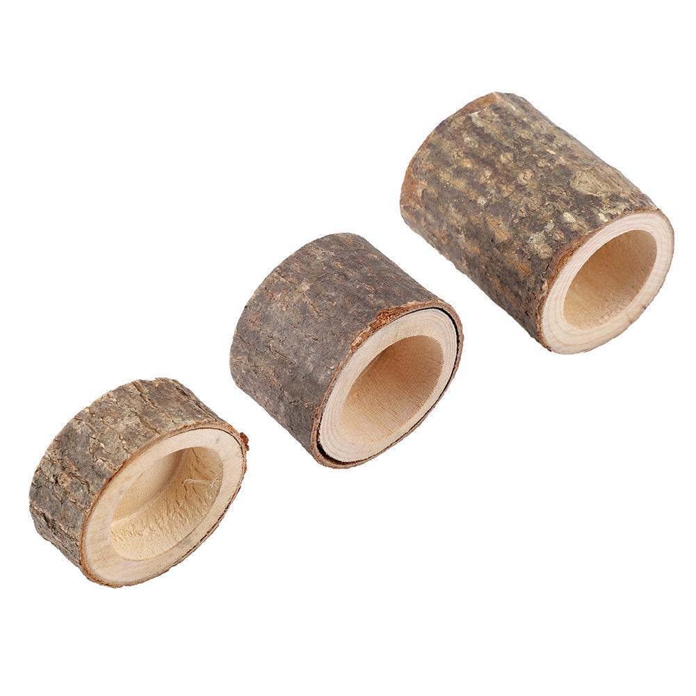 Suport de lumânare din lemn, tip grămadă de lemne, suport de lumânare, sfeșnic, buștean, ghiveci de flori, ornament decorativ