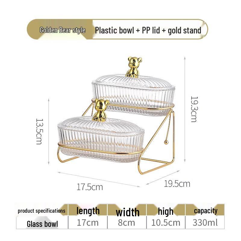 

New Style Divided Fruit and Snack Display Plate for Living Room