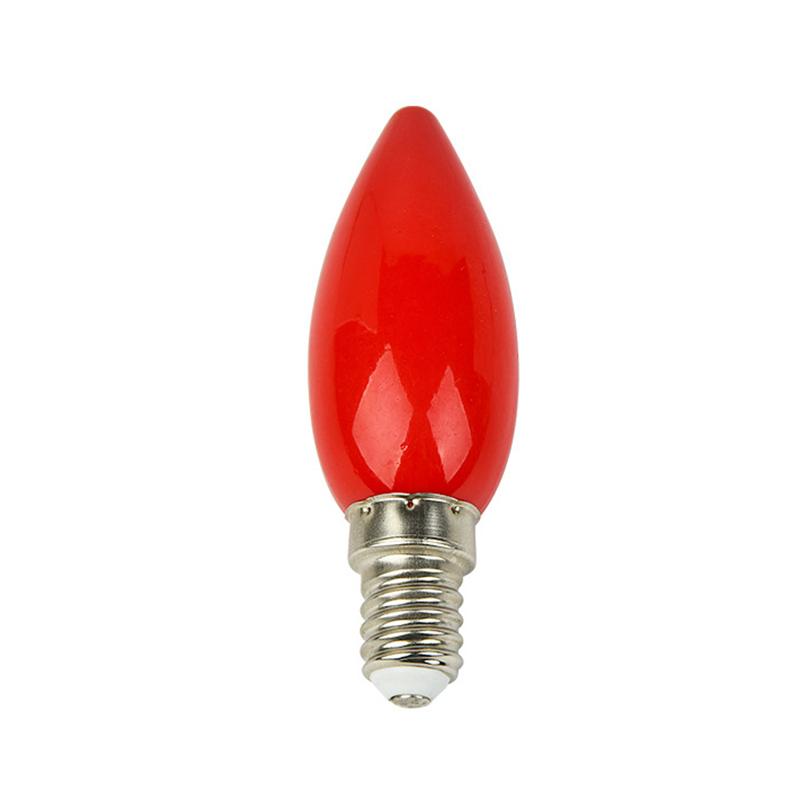 1Pc Led Altar Bulb E12/E14 Red Candle Buddha Lamp Temple Decorative Lamp