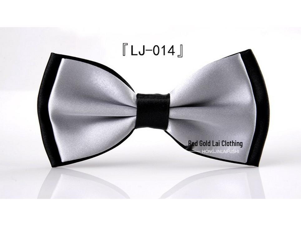 Men's Korean Style Color Block Bow Tie - Custom Business Casual & Formal Fashion Accessory