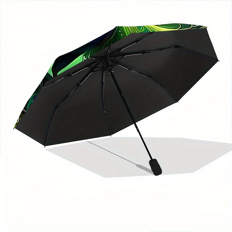 1pc Enchanted Peacock Cartoon Umbrella,Compact Umbrella, Suitable for Camping, Ideal Easter Birthday Gift for Family and Friends.C081