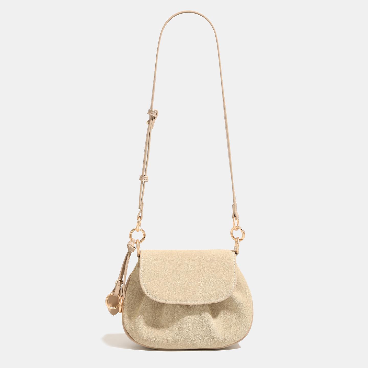 

Small Bag, Women s Retro Flip Style Single Shoulder Armpit Bag, High-end Suede Crossbody Pig Bag