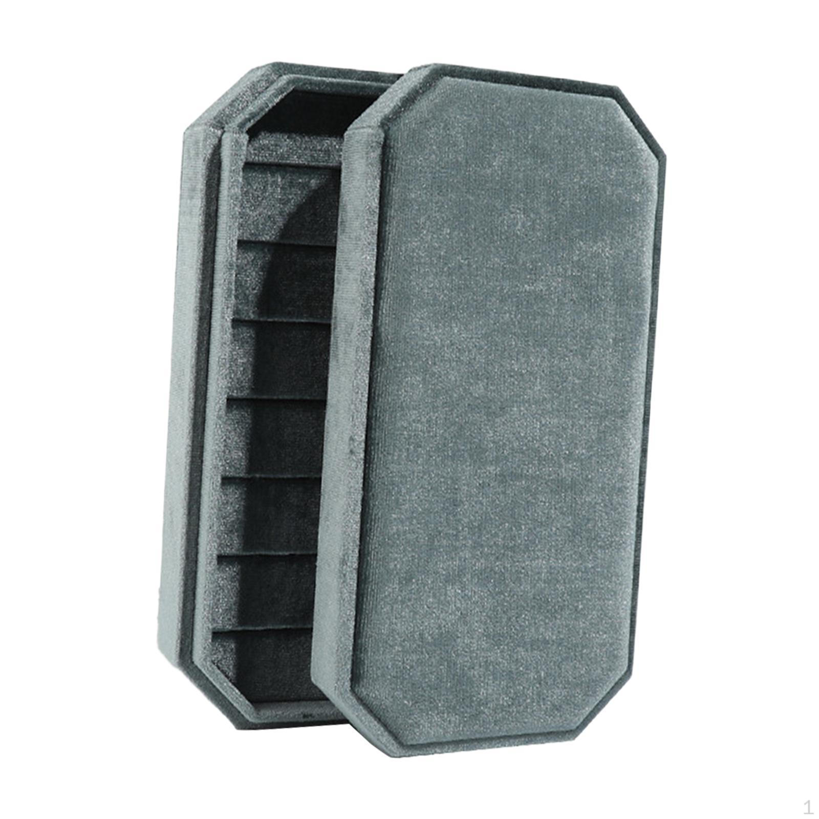 

Earring and Ring Storage Box Organizer for Travel Display зелёный