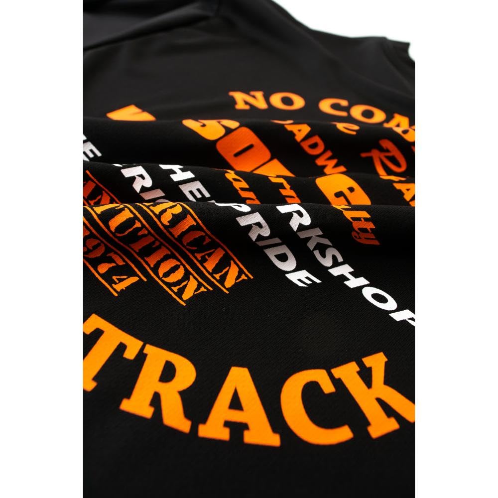 Vanson VSE25801S Men's Moisture-Wicking, Quick-Drying Mesh T-Shirt (XL, Black/Yellow)