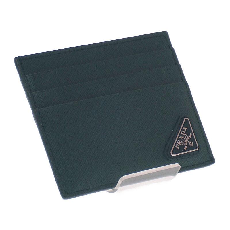 Prada 2MC223_QHH_F077U Card Case green/SMERALDO Safiano Mens