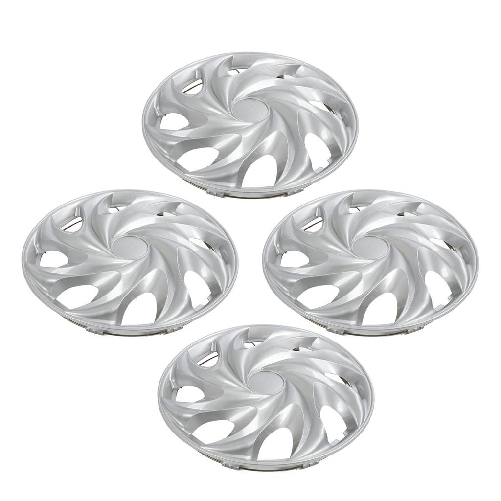 4 Pcs 14 Inch Wheel Hub Cap Universal Fit Silvery Wheel Hub Rim Cover for Cars Trucks Vans