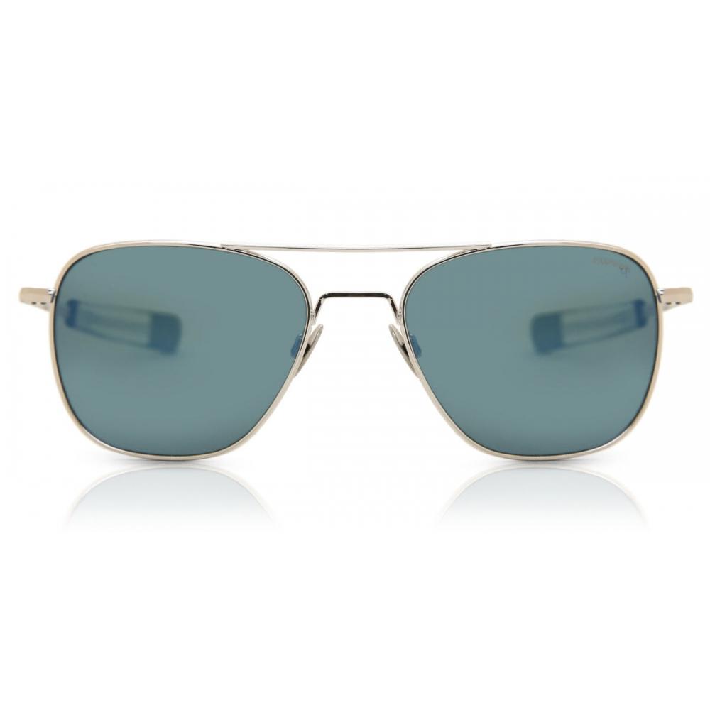 

Randolph Engineering Pilot Polarized Af265 Unisex Sunglasses White Gold/55