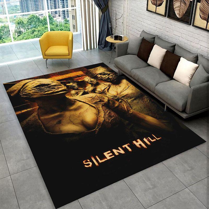 Silent Hill Horror Movie Games Carpet Rug for Bedroom Living Room Sofa Playroom Doormat Home Decor,Kid Play Area Rug Non-slip