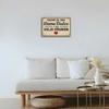 Vintage Spanish Metal Sign "Hogar De Una Dama Y De Un Grunon," 8x12 Inch, Distressed Finish.