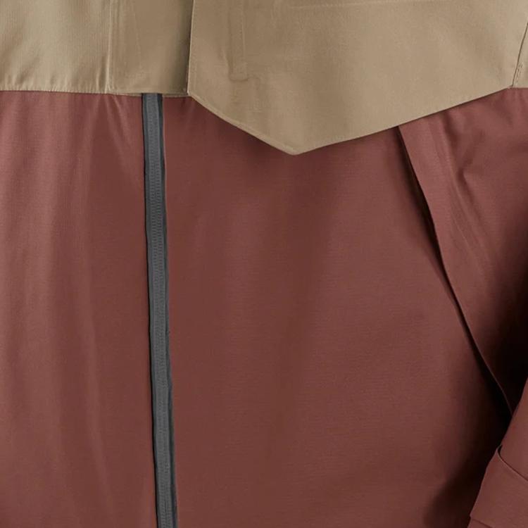 Salomon Outerpath Pro 2.5L Color Block Comfortable Breathable Waterproof Windproof Soft Shell Hooded Running Jacket Men jackets Rum-Grape LC2309600