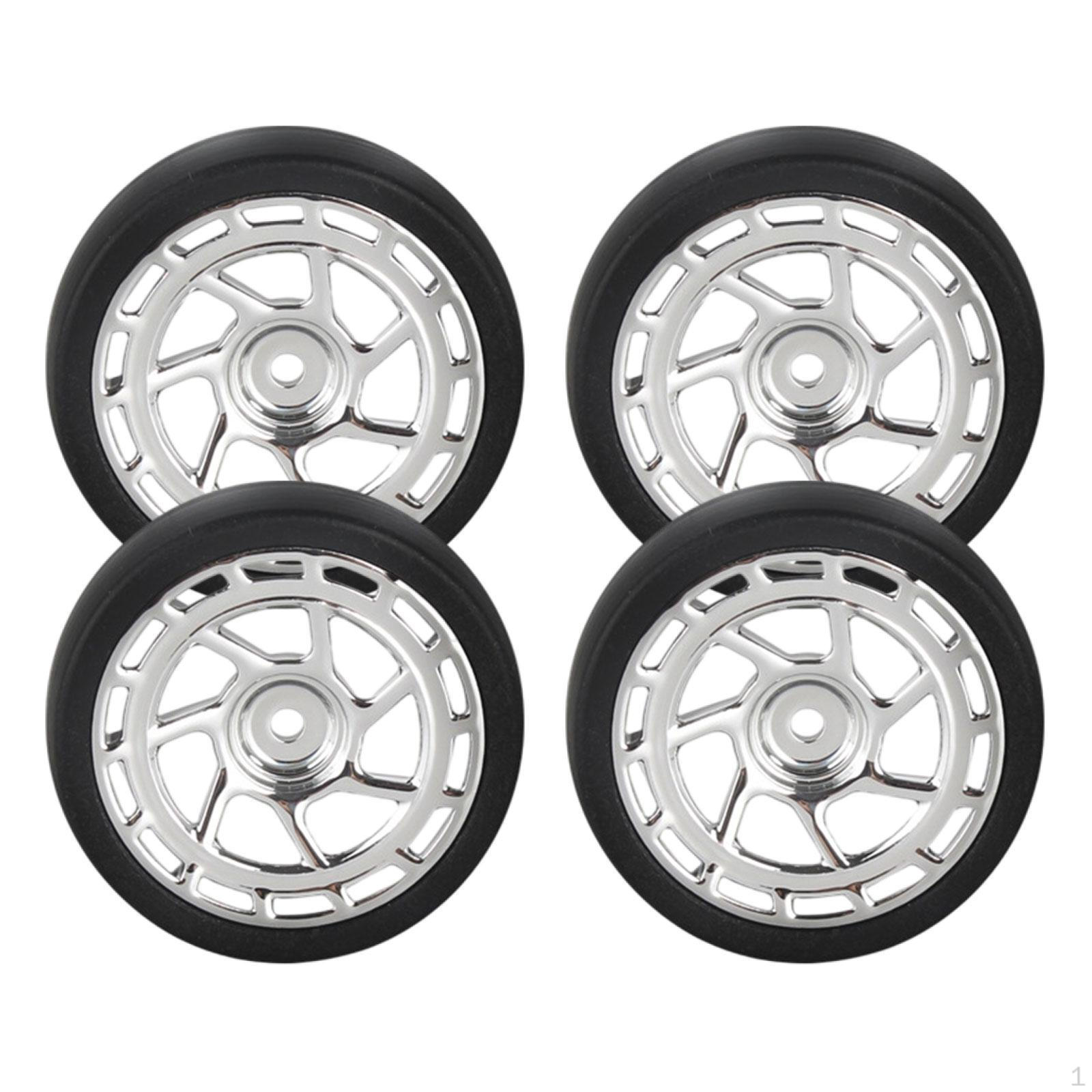 

Комплект 4 коліс і шин для автомобіля RC для 1 шт:Туристична вантажівка 18 масштабів Argent