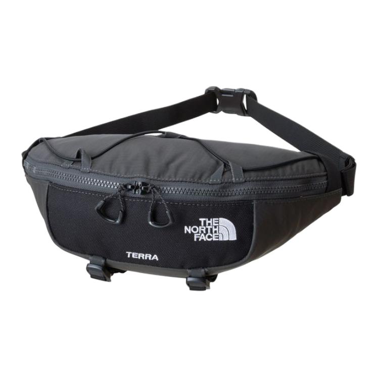 The North Face 3L Logo Zipper Waist Bag Outdoor Bag Unisex waist bag Black NF0A81EO-MN8 Black