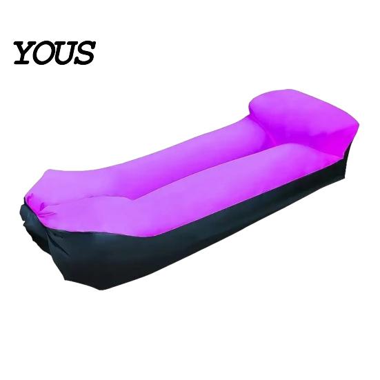 Tear-resistant Air Sofa Outdoor Inflatable Sofa, Portable Foldable Blow-up Couch, Anti Leakage Garden Chair Ergonomic Lounger for Outdoor, Beach,