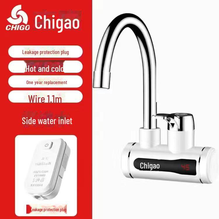 Chigo Instant Hot Water Kitchen & Bathroom Faucet with Electric Side Inlet