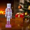 Stylish Nutcrackers Soldier Ornament Pink Series Nutcrackers Soldier Figurine Ornament for Individualized Room Decors