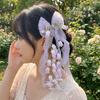 Sweet Bell Orchid Ribbon Barrettes Floral Designs Lolita Dress Hair Accessories  Party