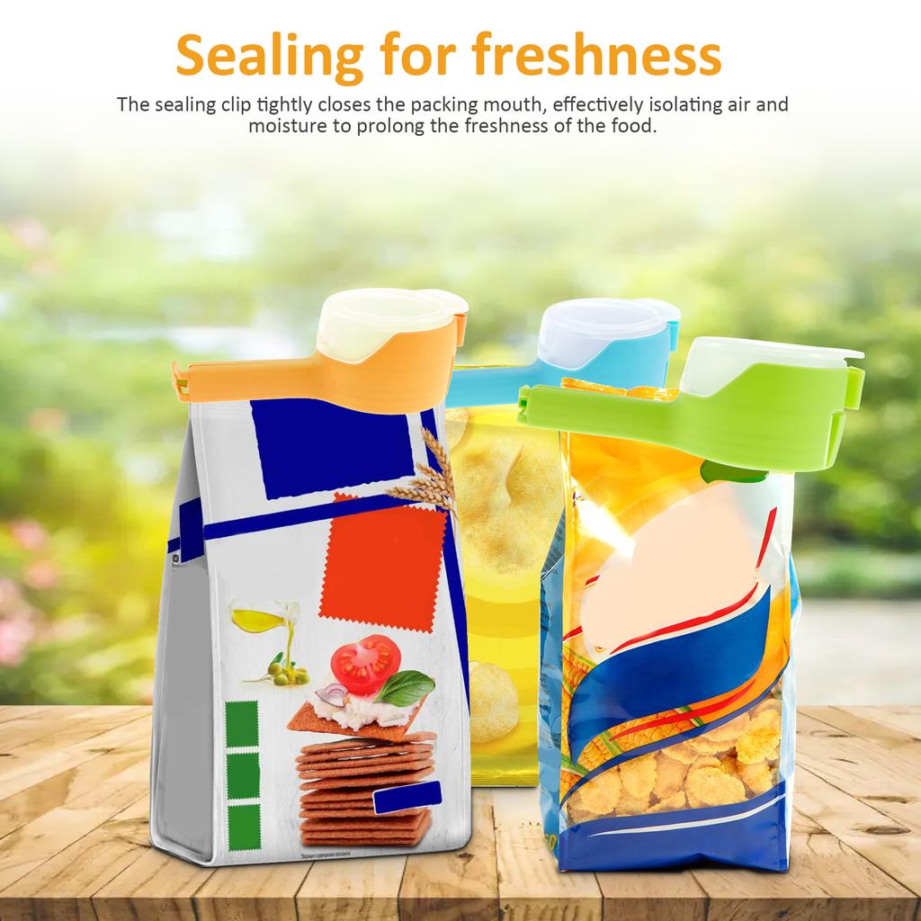Beutelclips für Lebensmittel, Lebensmittelaufbewahrung, Verschlussclips mit Ausgießer, Clips für Chipsbeutel in der Küche, Plastikverschluss-Verschlussclip, Küchenaufbewahrung
