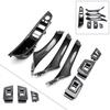 For BMW F10 F18 Car Inner Window Lift Switch Armrest Panel Door Handle Trim 7pcs