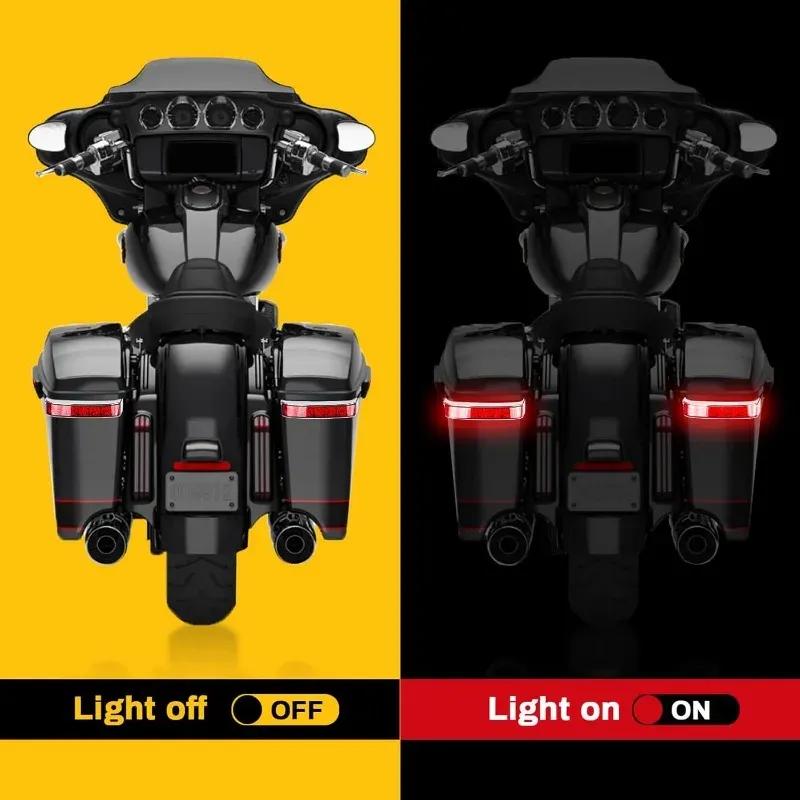 Saddlebag Housing Tail Run Brake Turn Light Lamp for Touring Street Road Glide CVO Electra Glide Ultra Classic Ultra 2014-2024