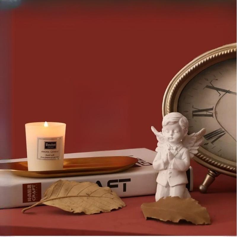 Creative Knee Leaning Cherub Resin Craft Ornament Home Angel Decoration