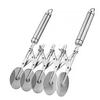 For 5 Wheel Pastry Cutter Stainless Steel Dough Cutter Wheel With Handle