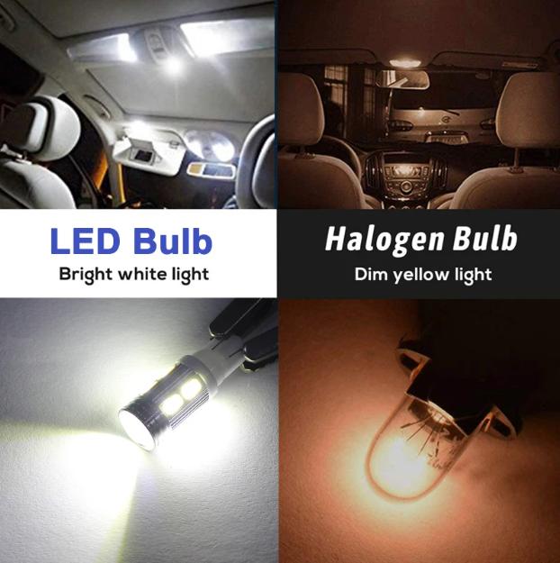2 Stück/1 Stück T10 W5W 158 192 Xenon-Backup-Glühbirnen LED CANBUS 6SMD 5630 Innenbeleuchtung