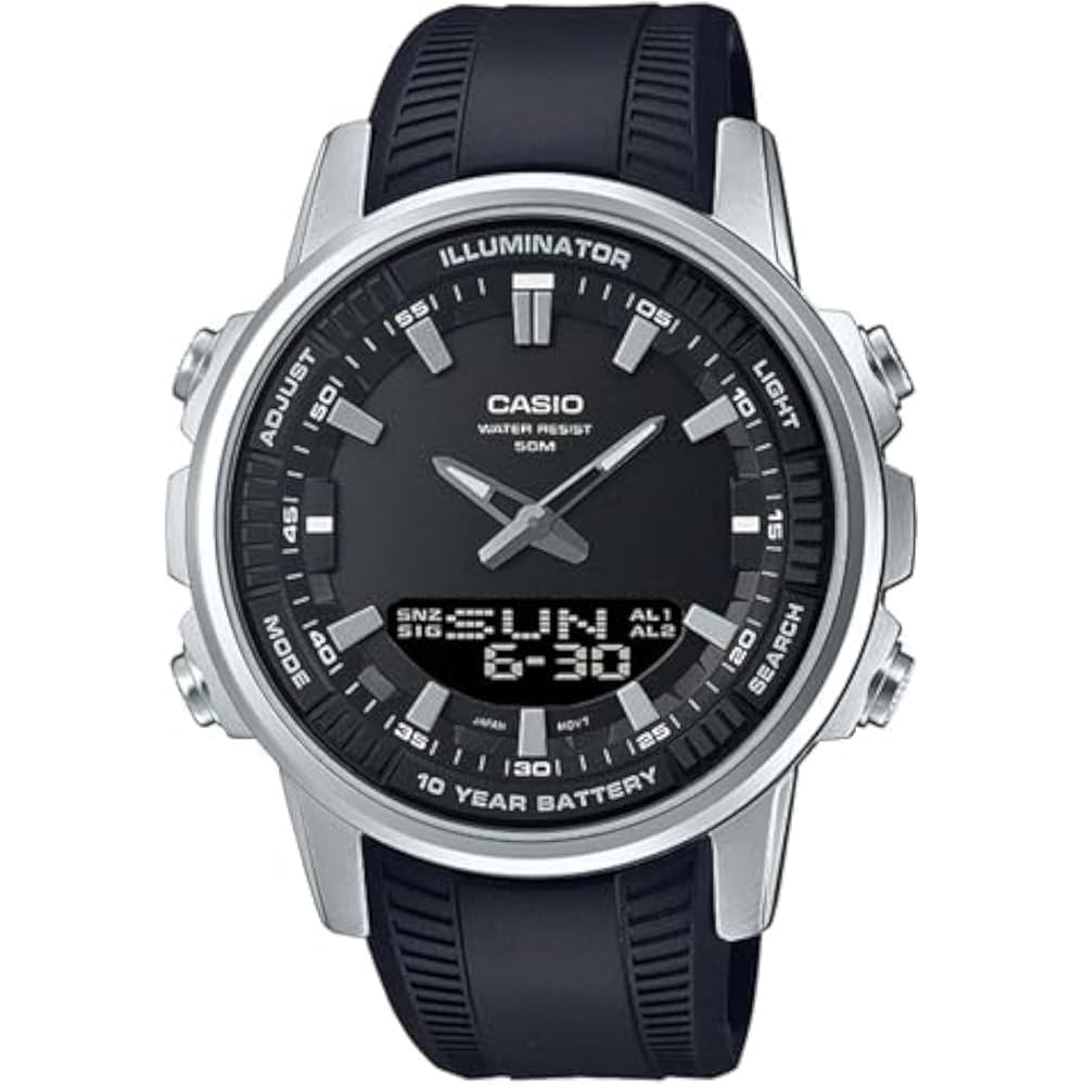 Casio AMW-880-1AVDF Women s Watch Black Analog Design Water Resistant