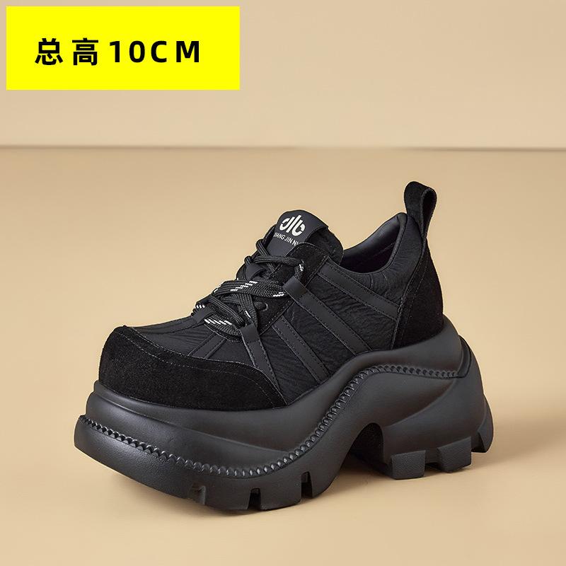 Women's shoe temperament college style Le Fu shoes women's 2025 autumn new style sponge cake casual single