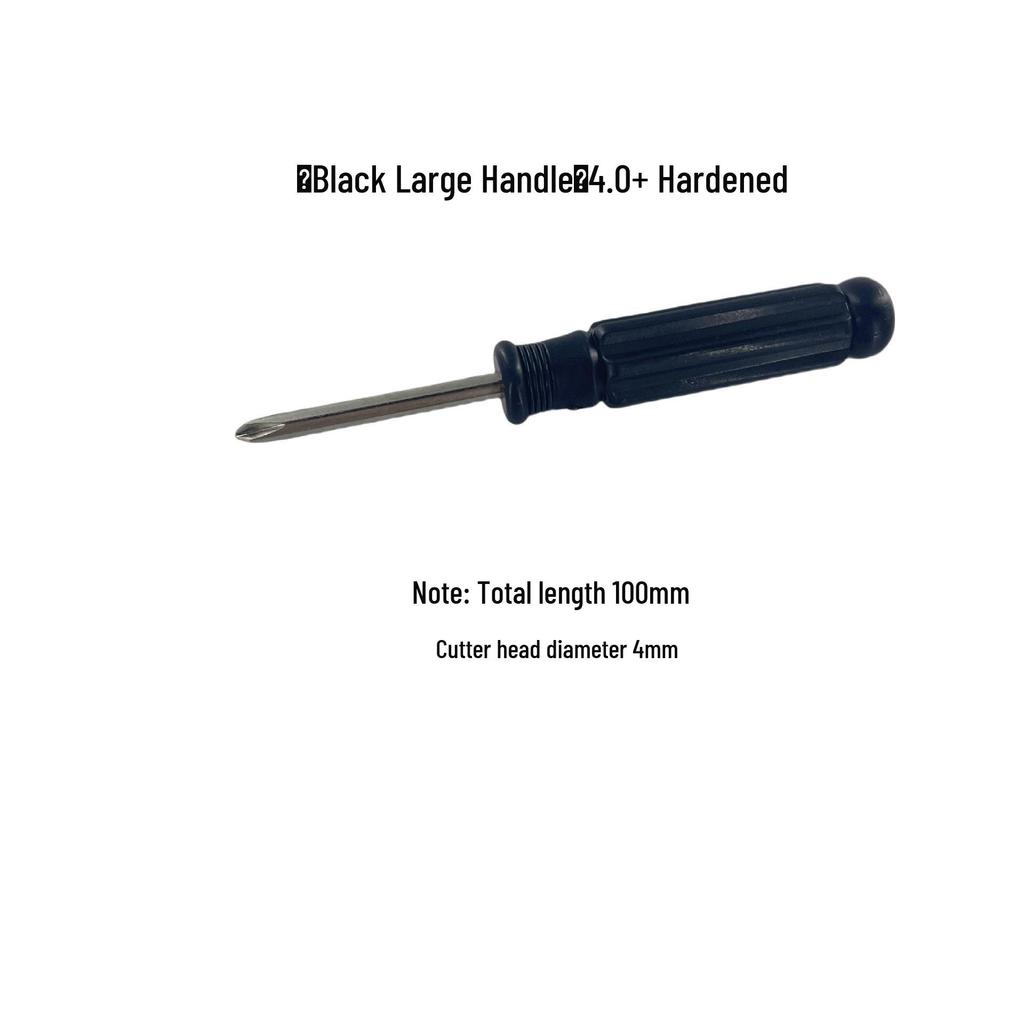 Black Handle Phillips/Slotted Screwdriver Set (2.0-5.0mm) for Toy and Small Appliance Repair