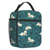 Cute West Highland White Terrier Dog Insulated Lunch Bag Leakproof Westie Puppy Cooler Thermal Lunch Box Office Picnic Travel