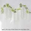Faux Violet Blossom Trails Vintage Ceiling Backdrop Drooping Lavender Tendril Simple Synthetic Bush Twig Gorgeous Party Wreath
