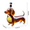 Dachshund Hund Whiskeyflaske, 3D Skulpturert Dachshund Form Whiskeyglass Tumbler