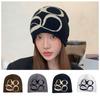 Korean Style Letter Woolen Hat Skull Cap Knitted Pullover Hat Personality Knitted Cap  Warm
