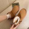 Winter Women  Ultra Mini Boot Platform Boots for Leather Warm Ankle Fur Booties Boots