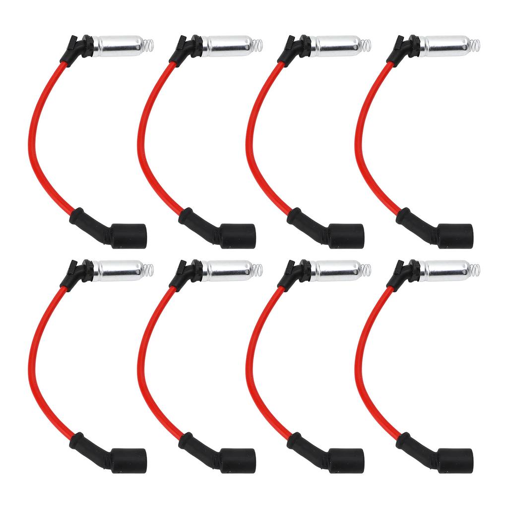 8pcs 10.2mm0.40in Spark Plug Wire Set 48322R Ignition Cable Replacement for Avalanche Corvette