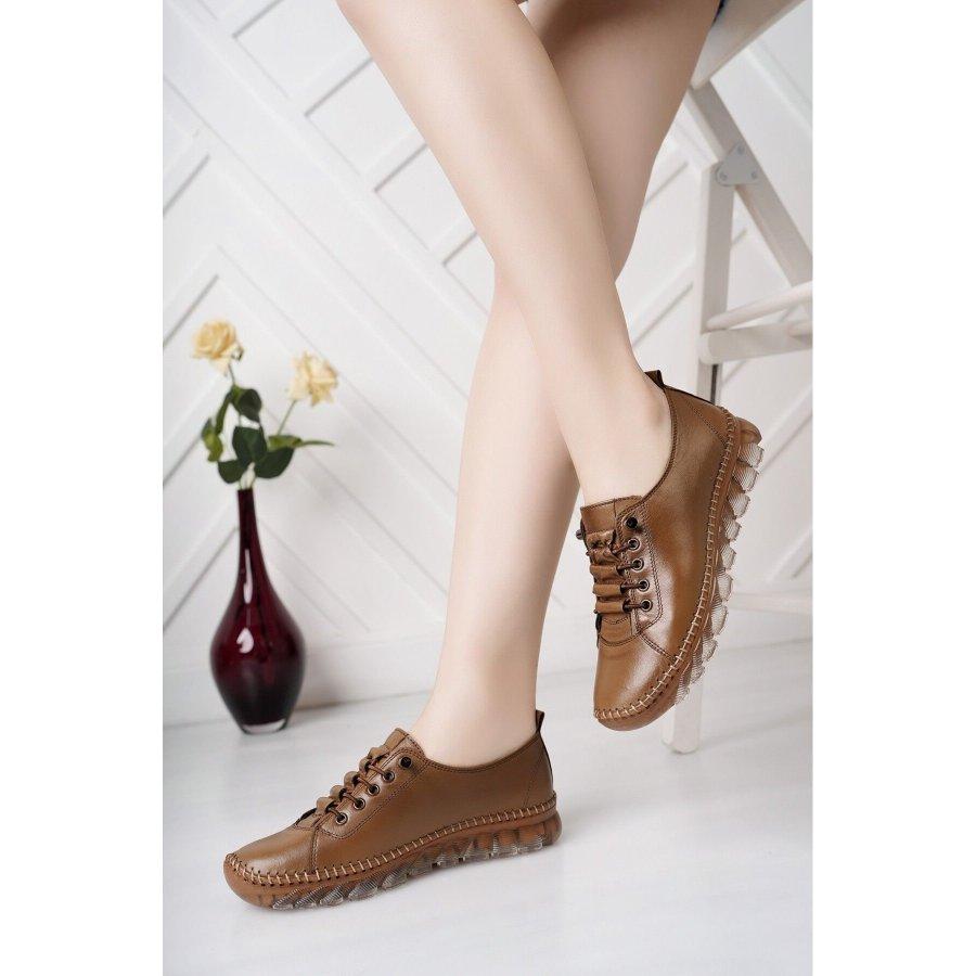 Women's Genuine Leather Gel Sole Casual Sports Shoes