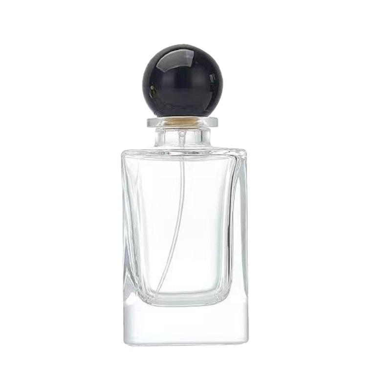 Luxury Glass Perfume Bottle Set: 30ml Press-type Decanter & 50ml Spray Refillable Bottles