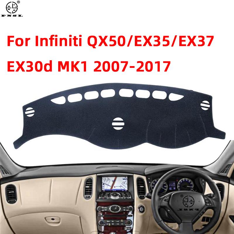 For Infiniti QX50 EX35 EX37 EX30d J50 2007~2017 Car Dashboard Cover Pat Dash Board Mat Carpet Dashmat Cape Sunshade Protector