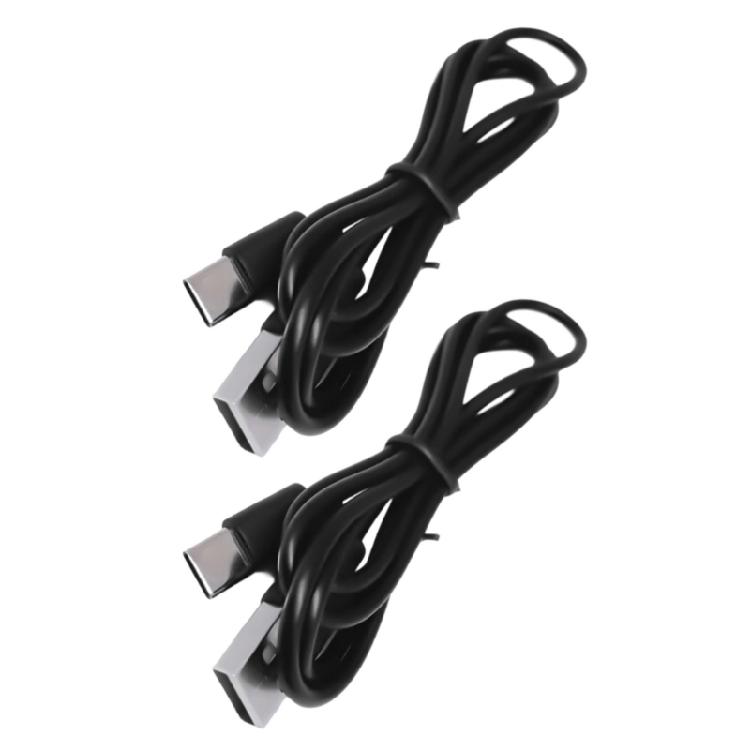 2pcs Quick Charging Cord Wire Male USB to Male Type C Data Cable Support 1A Charging Data Sync Function for Laptops