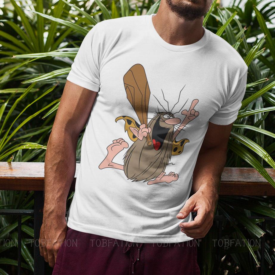 Klasické tričko s kreslenou postavičkou Captain Caveman Cavey z 80. let Hanna Barbera Grafická trička Letní Dámská Pánská Módní Bavlněná Trička Topy