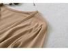 Chic Two-Piece Illusion Halter Neck Beaded Long Sleeve Ruched Top for Fall
