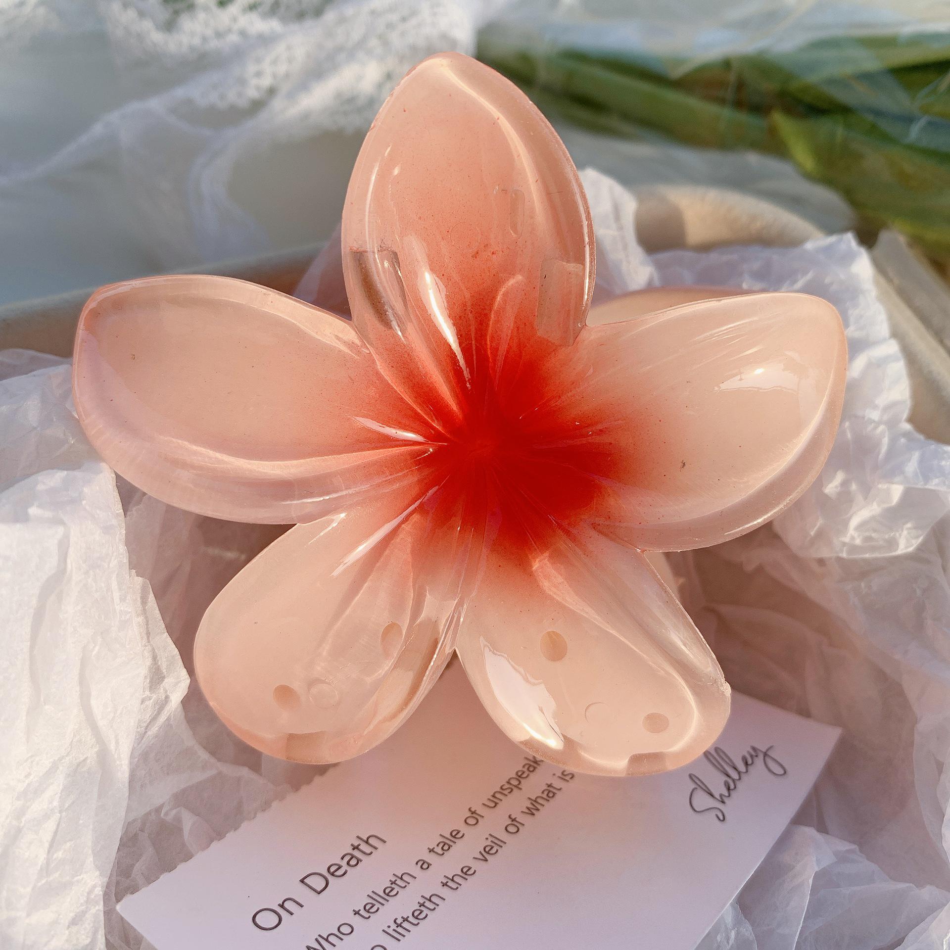 

«Креативная заколка для волос в корейском стиле с цветком — милый аксессуар для волос в виде акулы с индивидуальностью» розовый