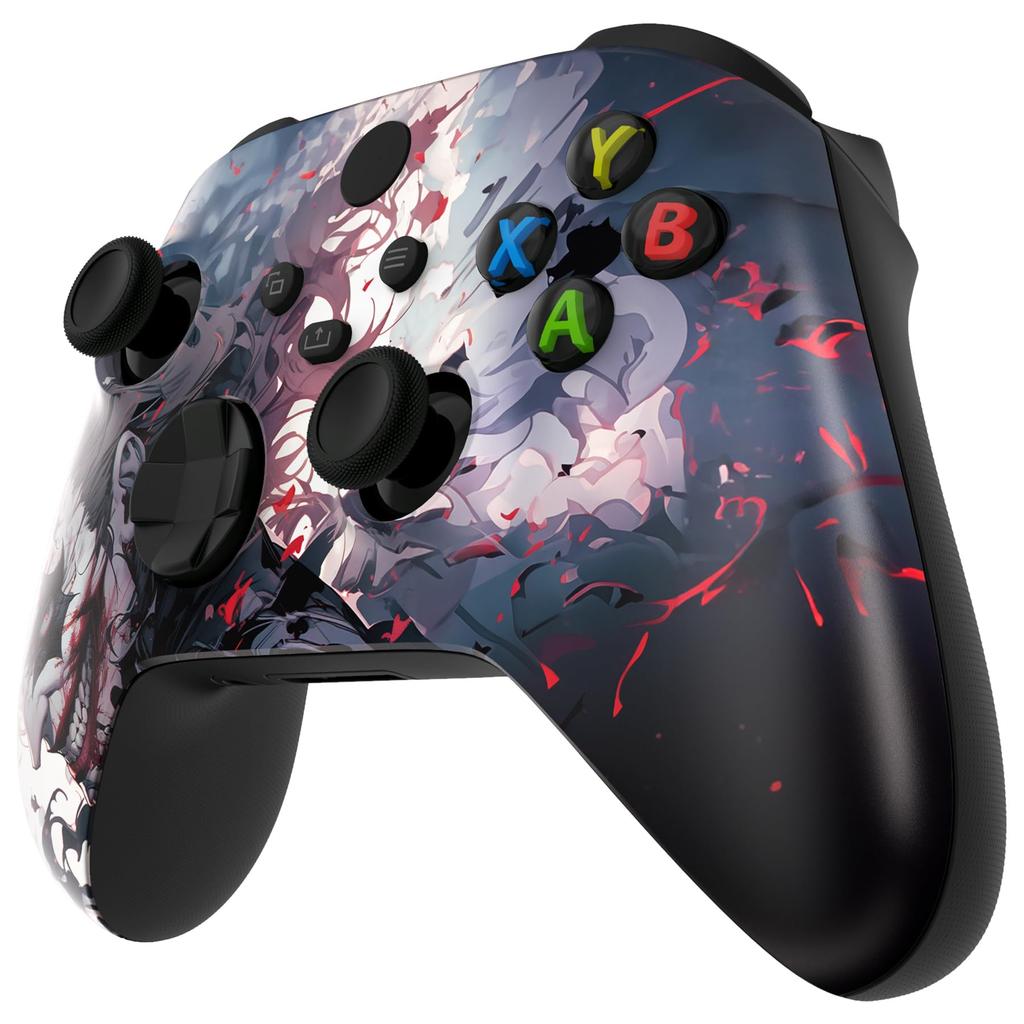 Custom Front Housing Shell for Xbox Series Featuring a Heavy Cover Faceplate for Xbox Series and Xbox Core Not eXtremeRate's X/S, Horror-inspired