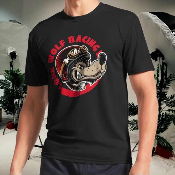 Men s and Women s T-shirts Lone Wolf Racing Cartoon XXXXL