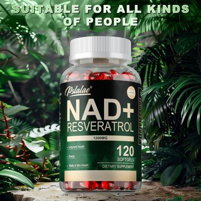NAD+ Supplement met Resveratrol Extract – Voedingsondersteuning voor Mannen en Vrouwen