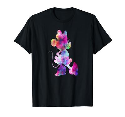 Disney Minnie Maus Silhouette Space Tie-Dye T-Shirt