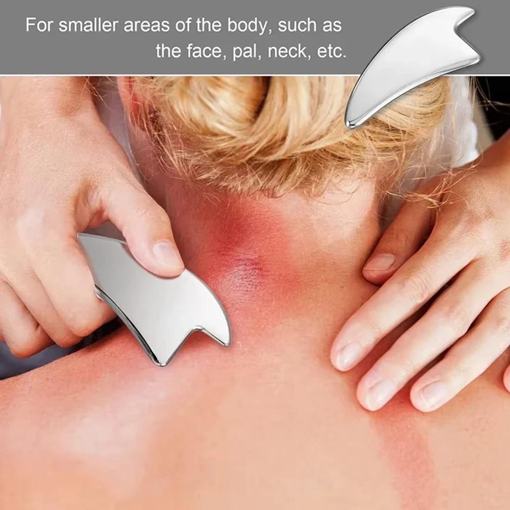 Professionelle Gua Sha Werkzeuge aus Edelstahl Tiefengewebsmobilisationstherapie IASTM Schabebrett Myofasziale Massagegeräte Dropshipping