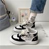 Schwarz-weiße High-Top-Schuhe, neue kleine weiße Schuhe, Damenschuhe, niedliche Studenten-Sport- und Freizeit-Board-Schuhe, vielseitige Damenmodelle von Guochao