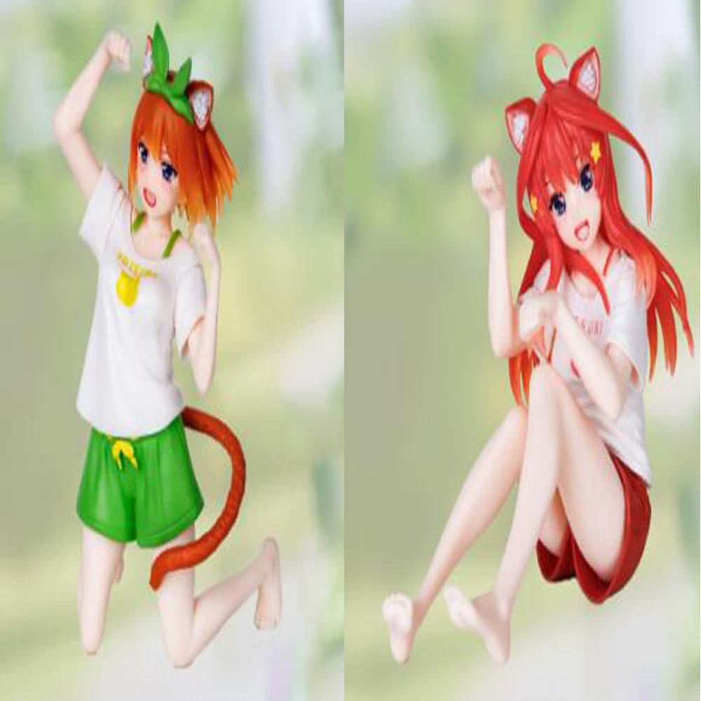 The Quintessential Quintuplets Girls Nakano Yotsuba Nakano Itsuki Action Figure Model doll Toys 11-15CM